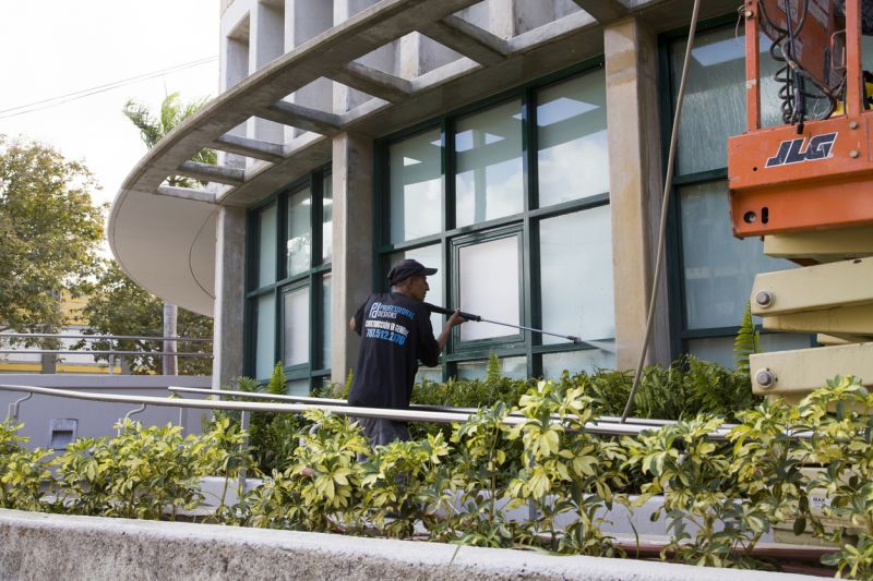 Cleaned Building Facade